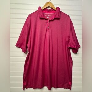 Tommy Bahama Men's Pink Polo Shirt Size XXL